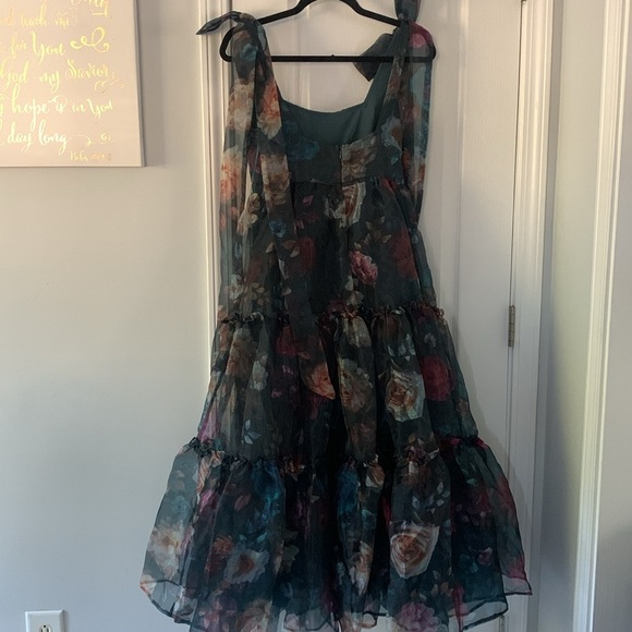 Francesca’s Collections Ivanna Alahna Tiered Floral‎ Maxi Dress XS party chiffon - Picture 16 of 16